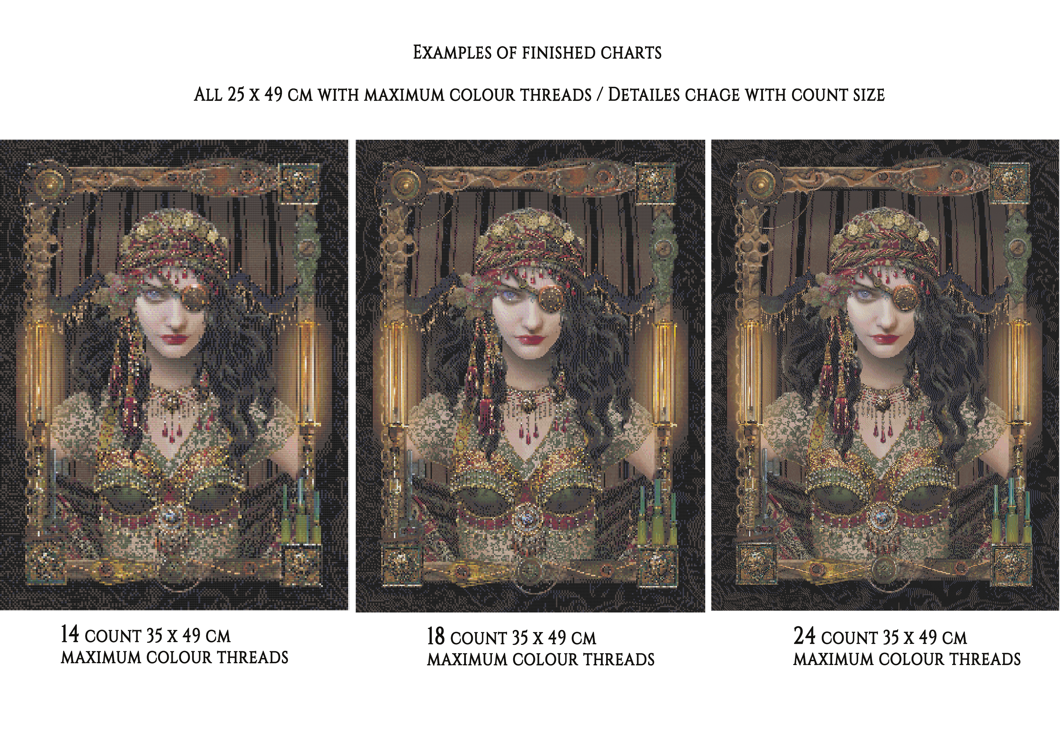 Count size differences 3 images