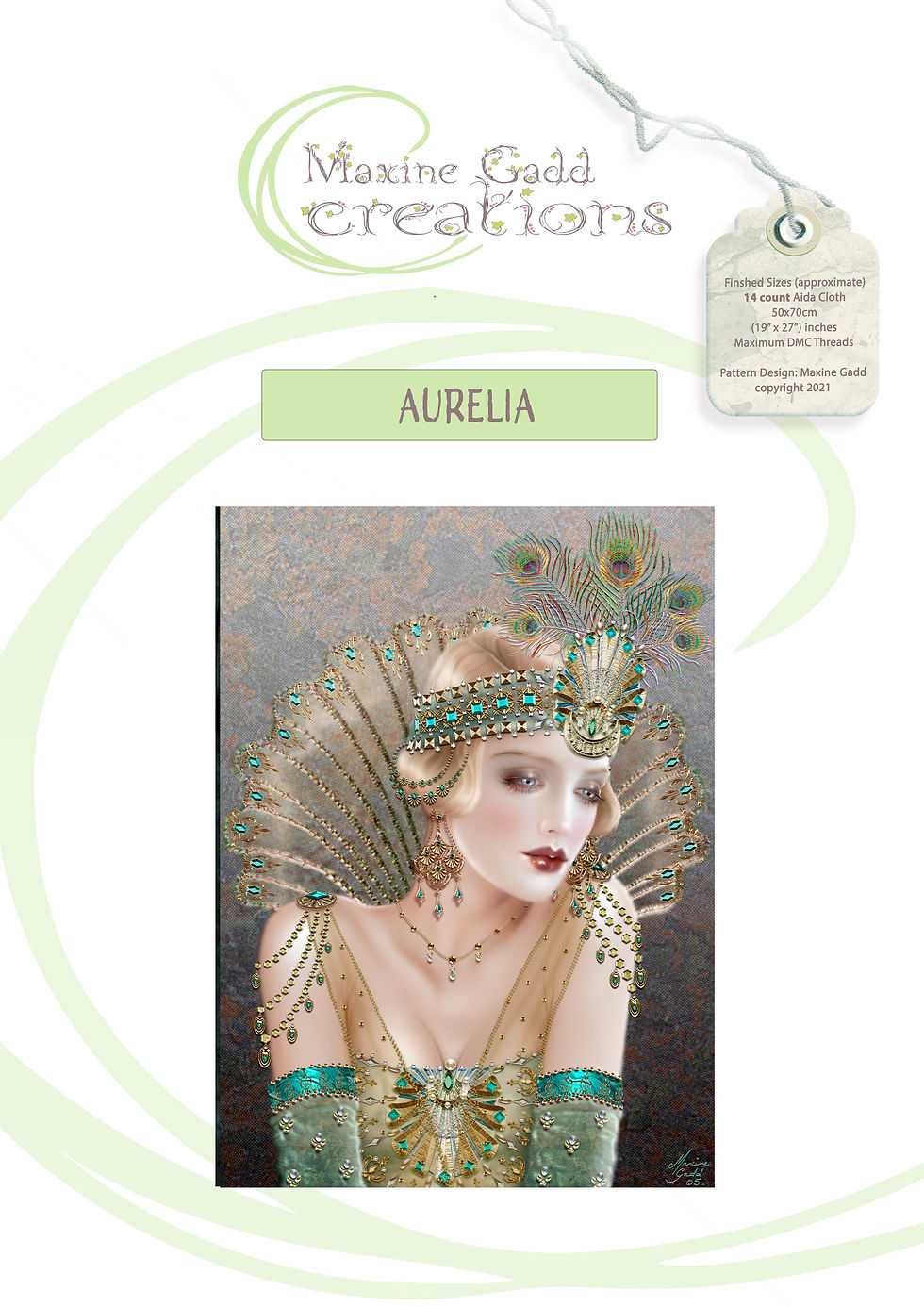 Aurelia 14 ct 50x70cm 276x379 230 col DMC Threads