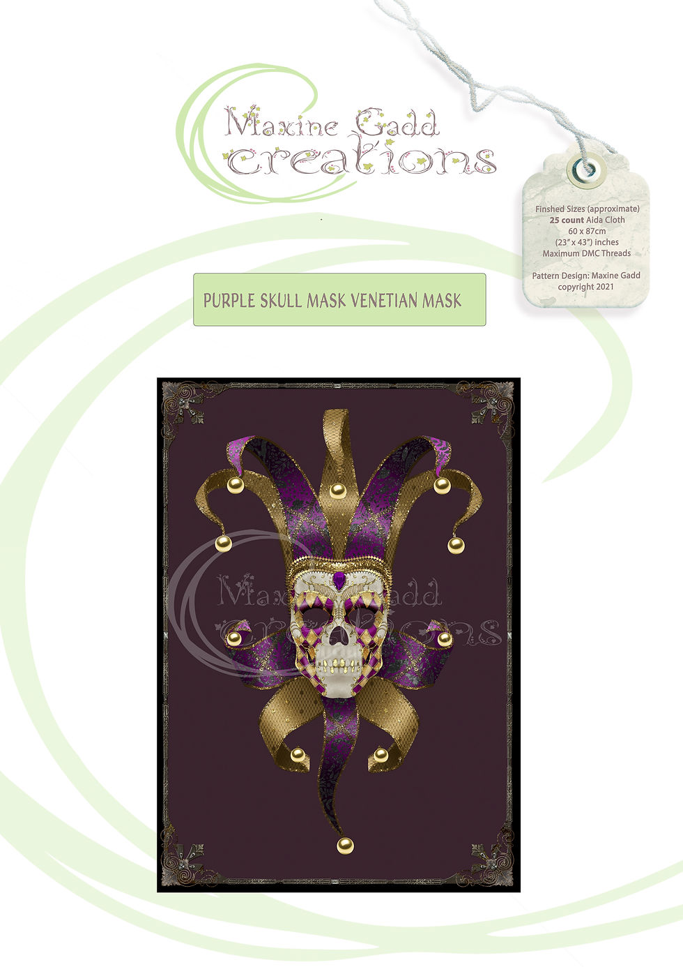 purple mask 25ct 60x87cm 591x835 153 col DMC Threads