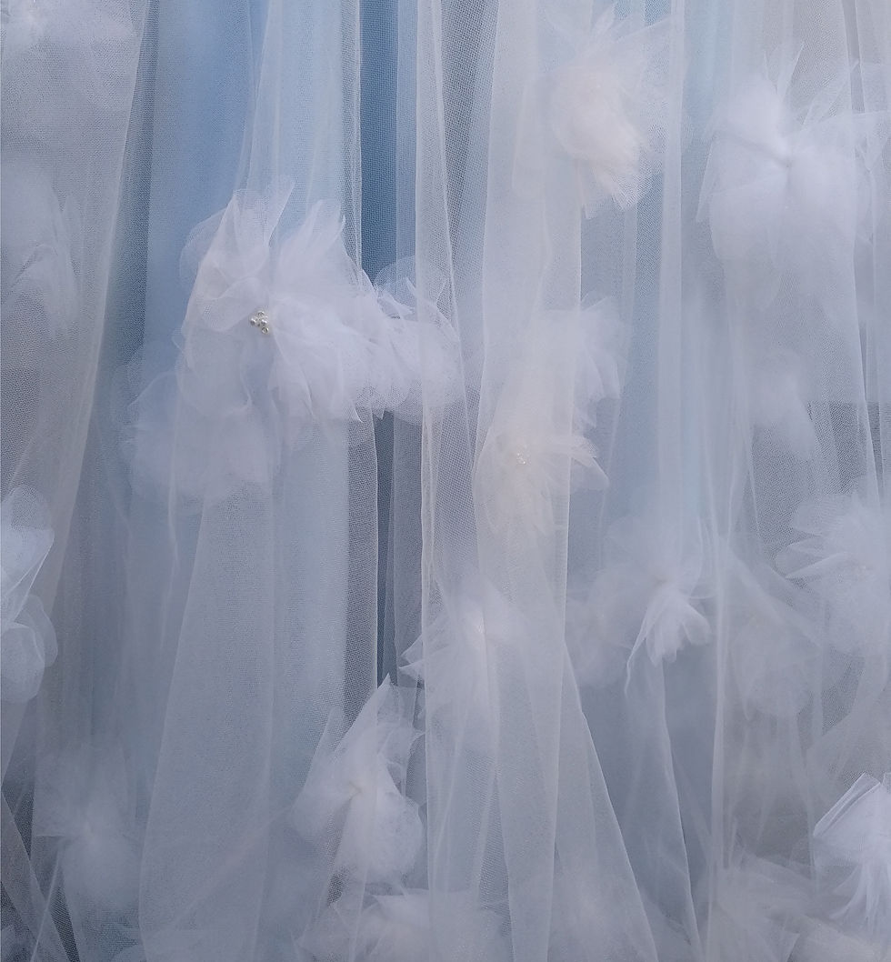 Thumbnail: Baby Blue dress "Serin", Satin skirt, Tulle skirt, Bridal separates
