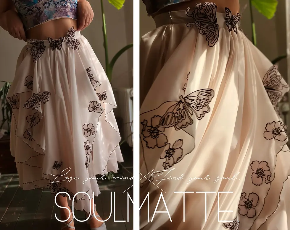 Thumbnail: Ethereal Evening Skirt Sewing Pattern, Fairy Draping (PDF Pattern)