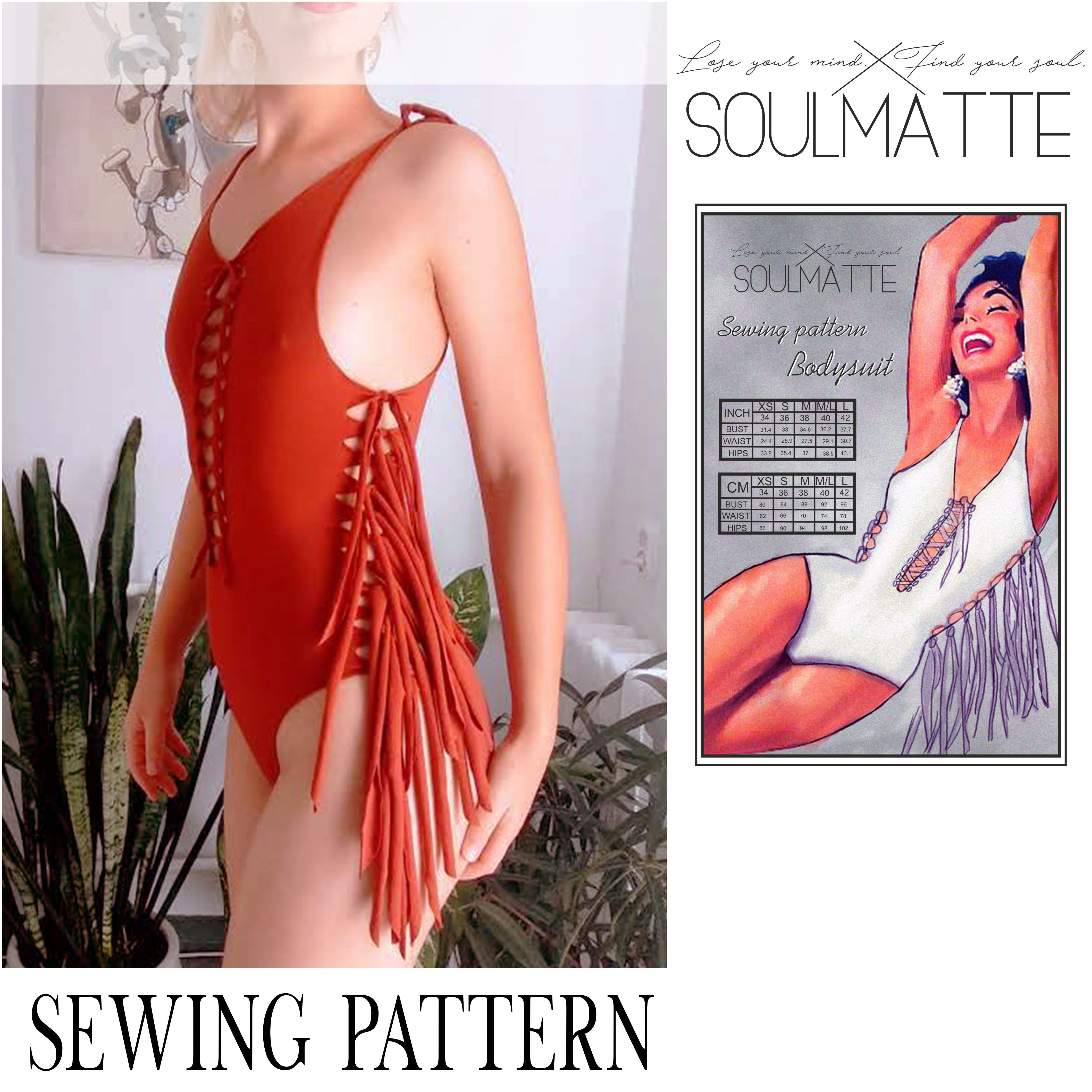 NO SEWING Braided Bodysuit, Pole Dance Bodysuit, Cut Out Bodysuit pattern