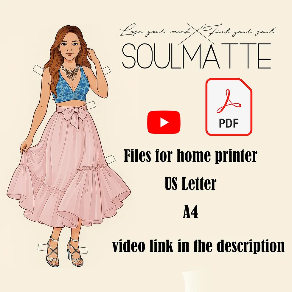 Thumbnail: Digital gore evening skirt pattern for beginners. Ruffle skirt, bellow the knee