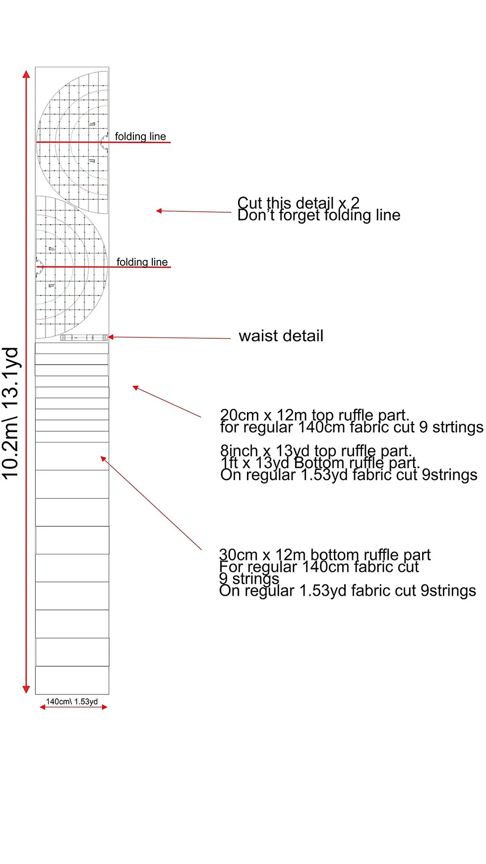 Thumbnail: Digital skirt pattern, wide evening skirt pattern for beginners