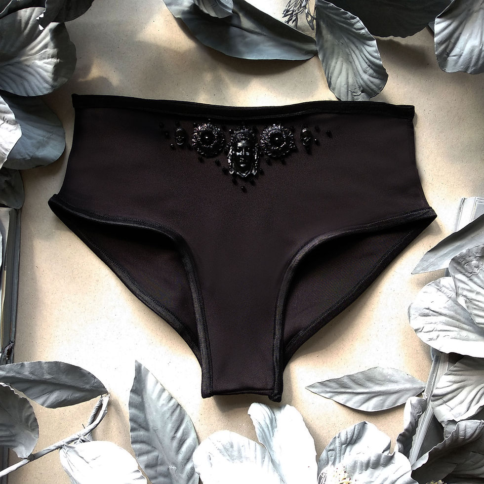 Thumbnail: Black two piece bikini