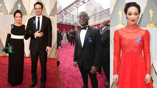 Oscar 2017:¿Por qué los invitados lucen lazos azules?