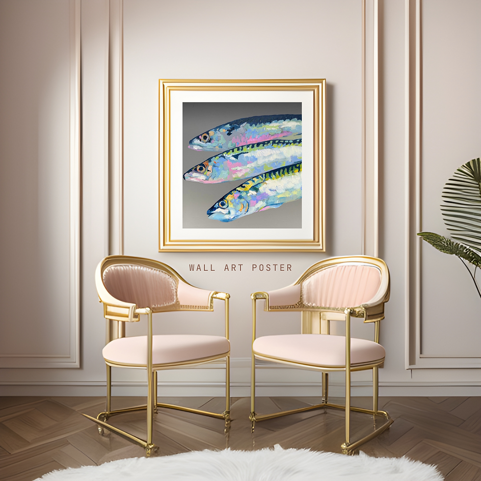 Thumbnail: Aquatic oil painting print