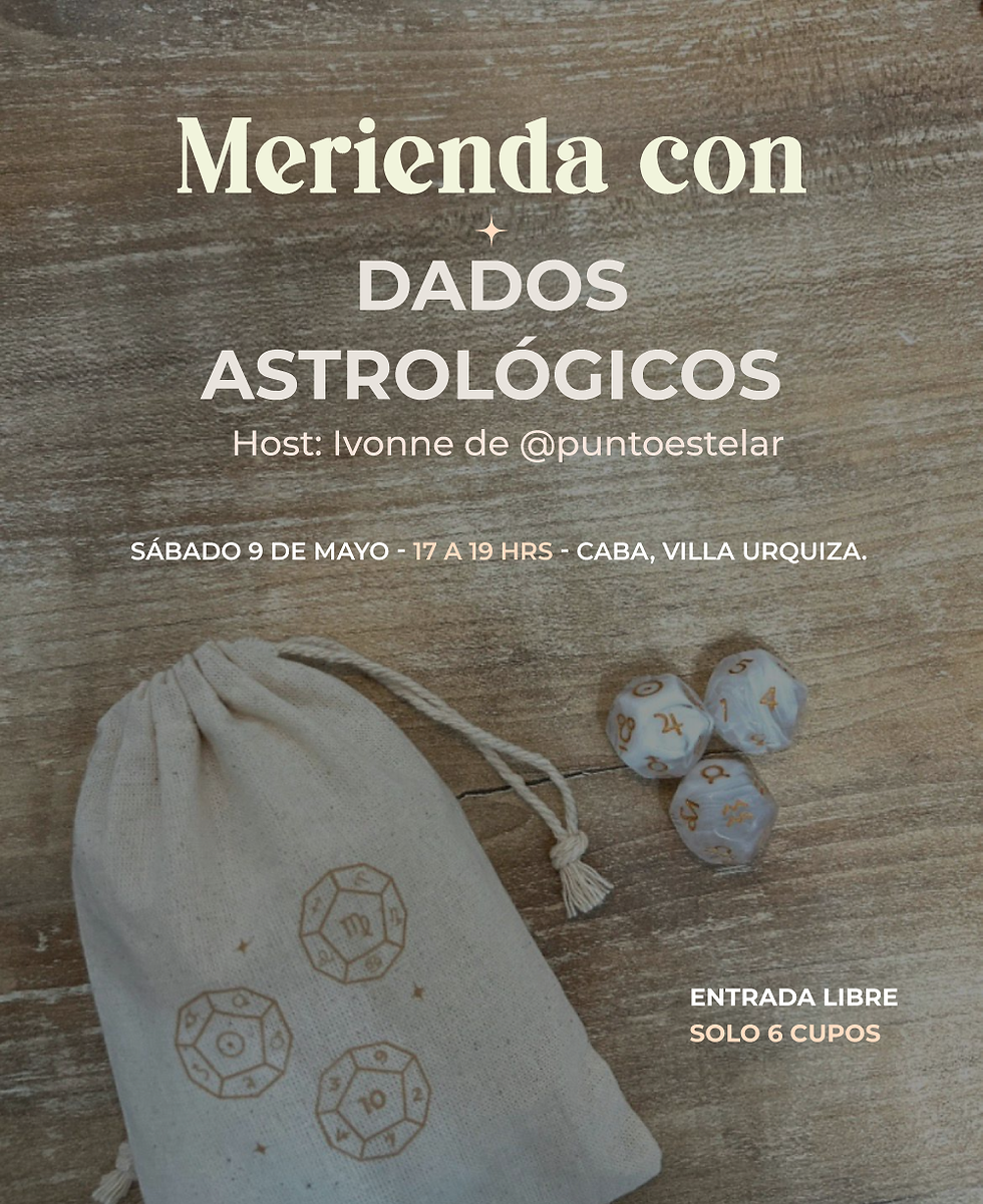 Merienda - Dados astrologicos