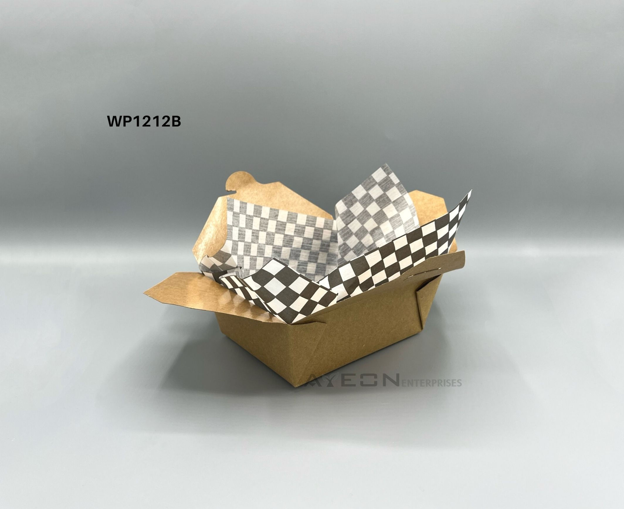 12*12" Black Checkered Wax Paper