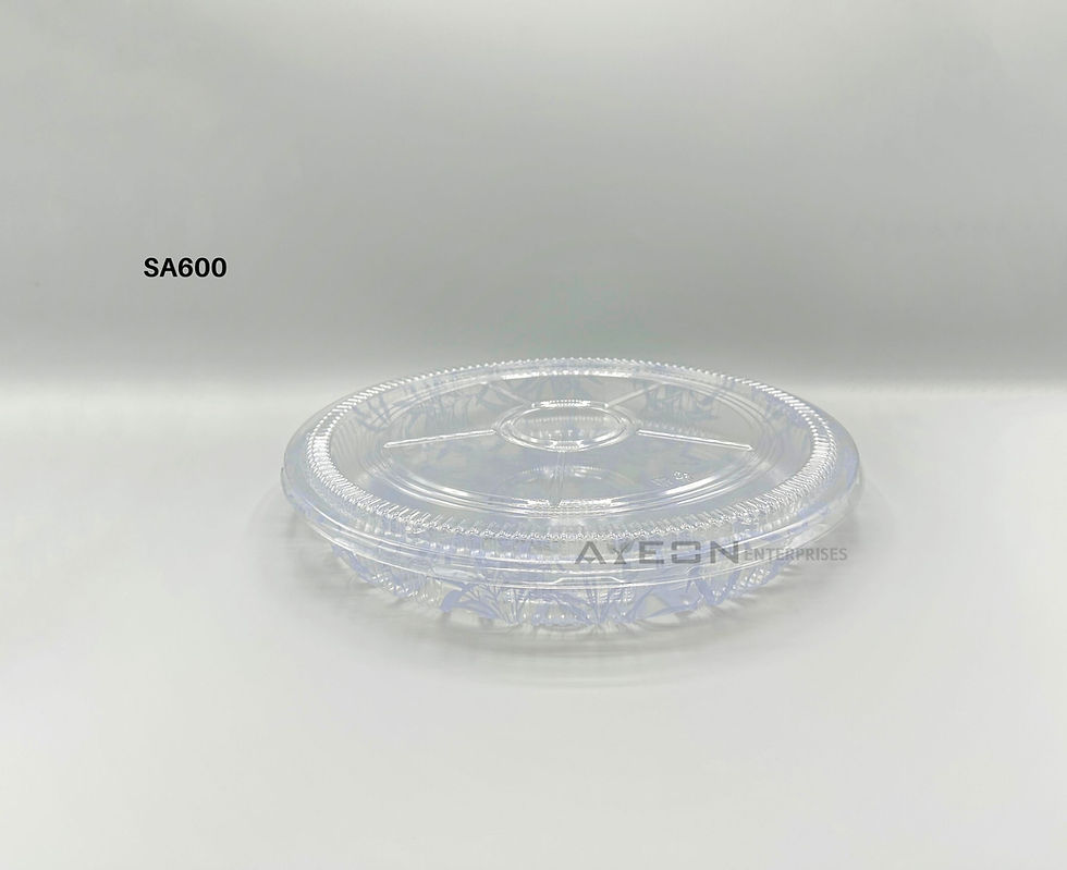 Thumbnail: Leaf Pattern Clear Sushi Party Tray with Lid