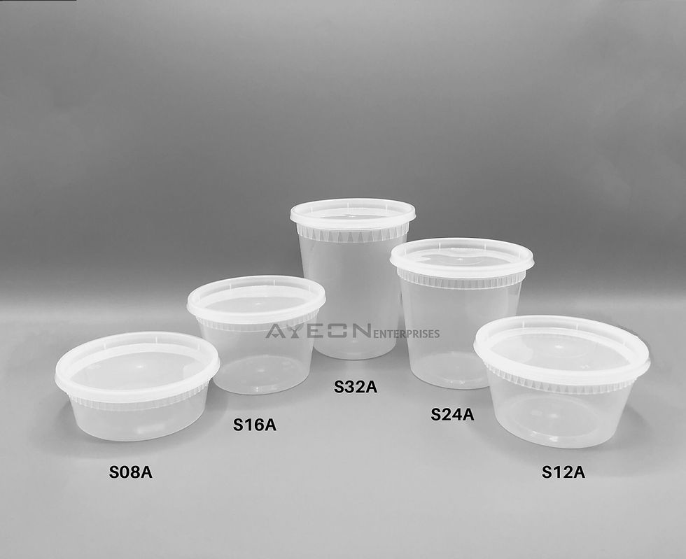 Thumbnail: Plastic Deli Soup Cup with Lid