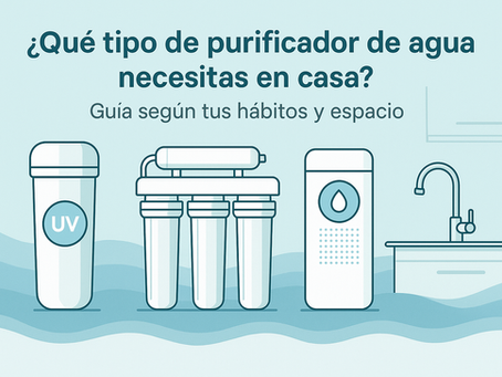 ¿Qué tipo de purificador de agua necesitas en casa?