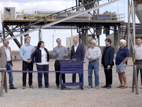 Ribbon-Cutting Ceremony for Ares Strategic Mining Lumps Plant, in Delta, Utah, USA