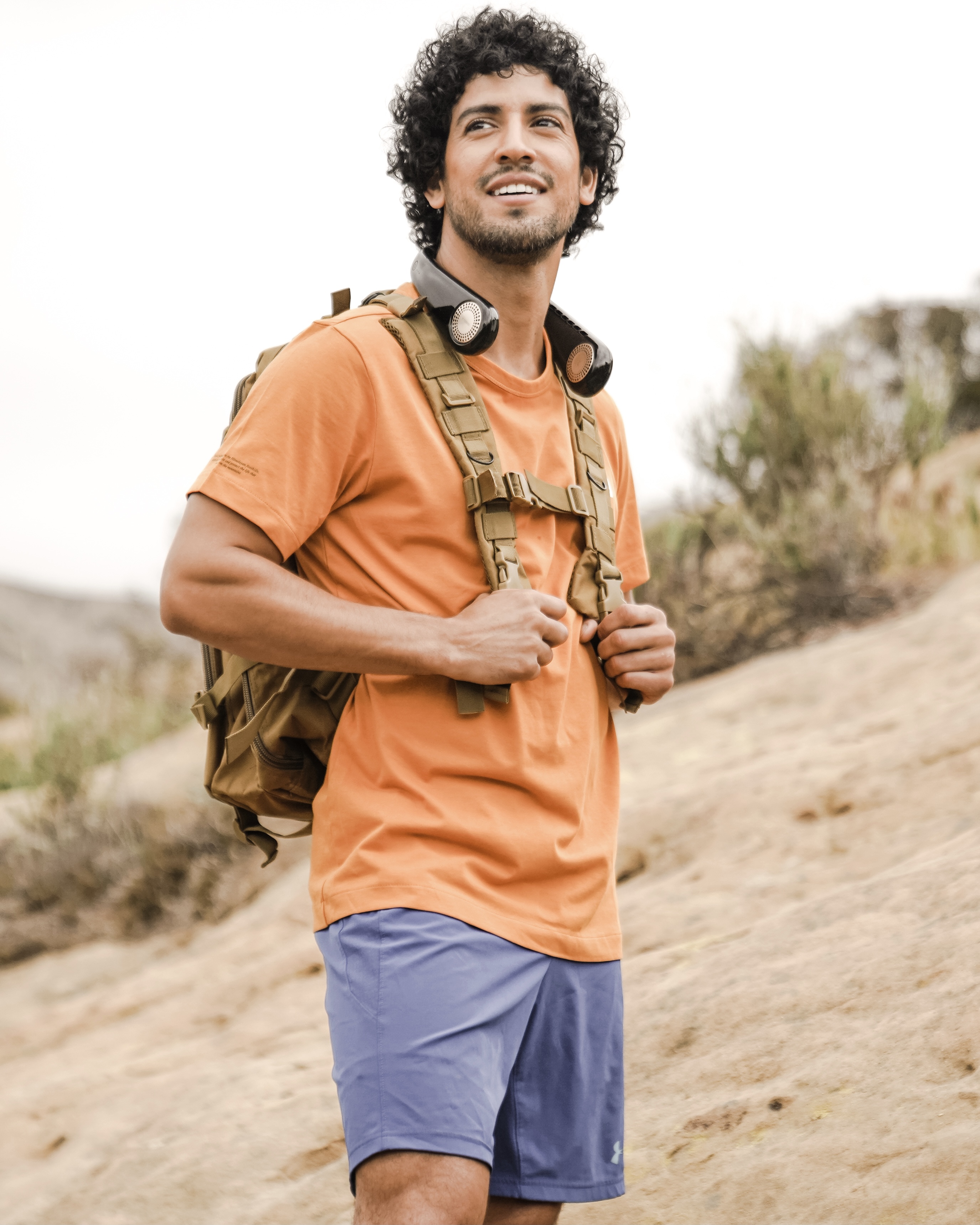 Aaron Valenzuela in a commercial outdoor shoot