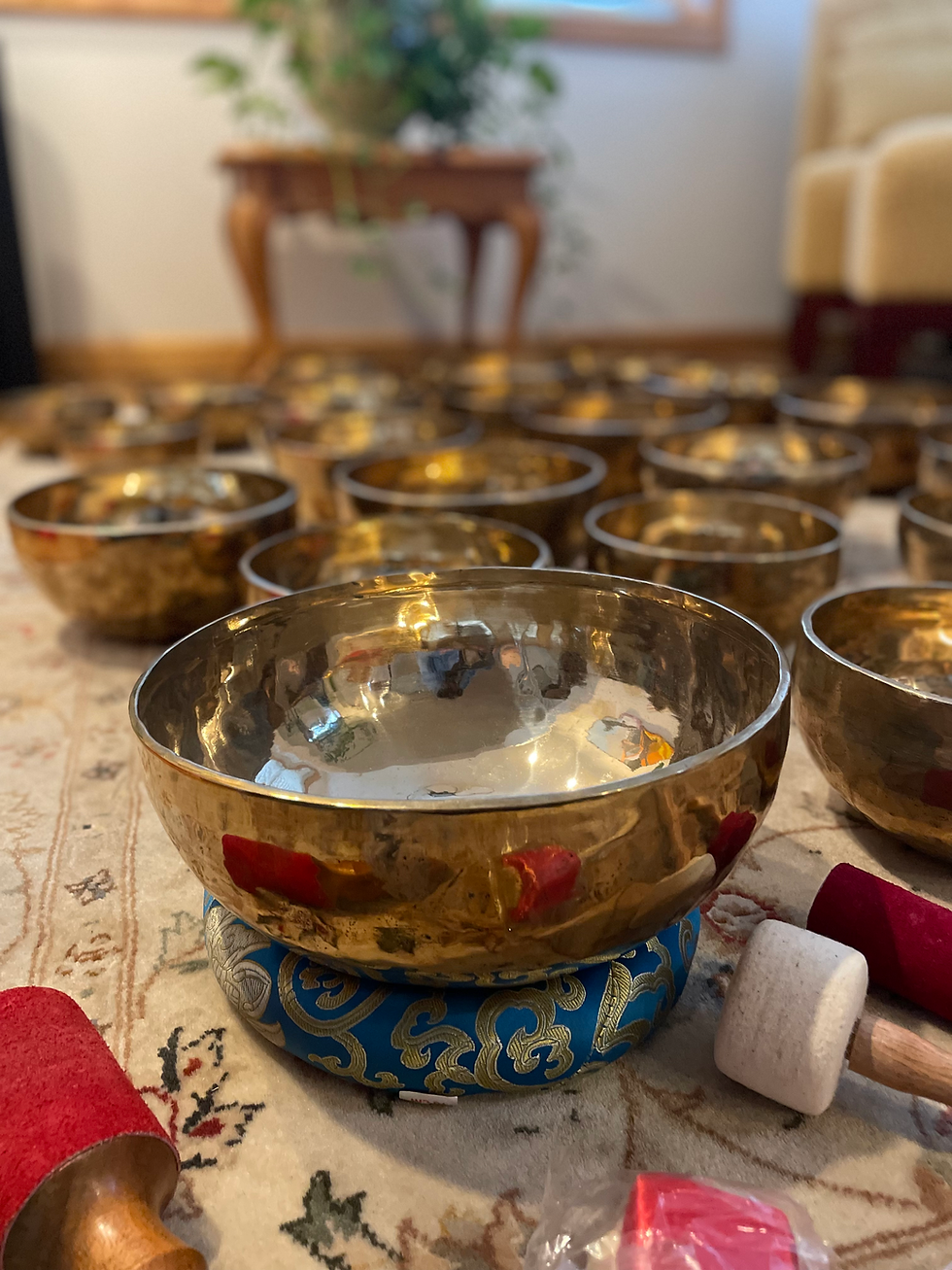 Thumbnail: 7 inch Tibetan Bowl 7 Chakra Set