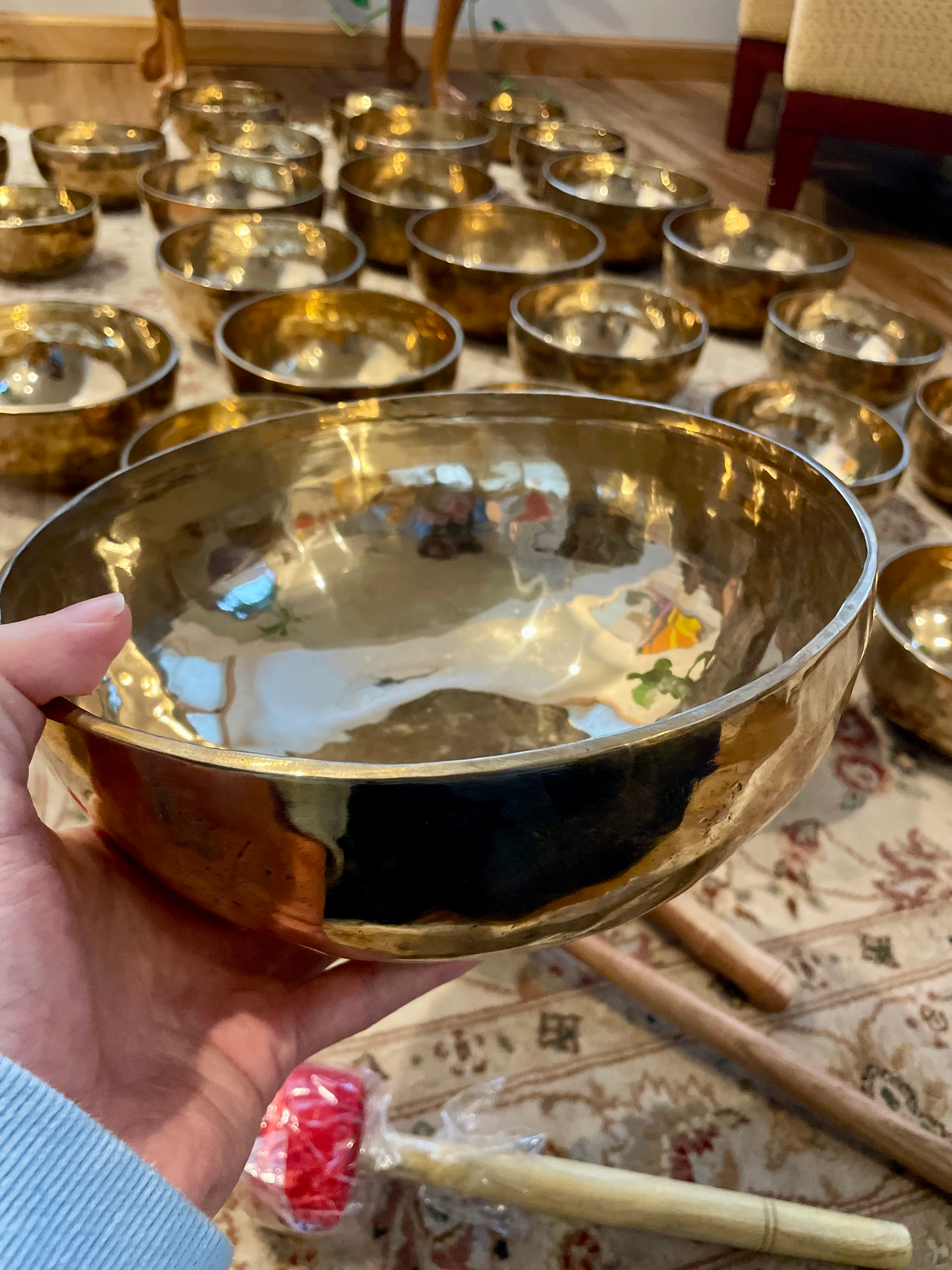 7 inch Tibetan Bowl 7 Chakra Set