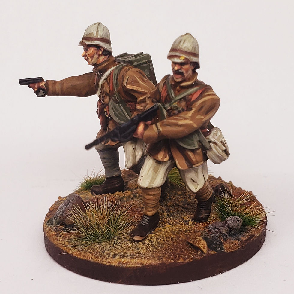 Thumbnail: 28mm/ 1:56th Resin WW1 French Chauchat machine gun team