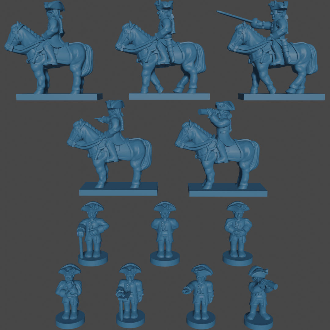 6mm/1:300th SYW Prussian HQ (Turner Miniatures)