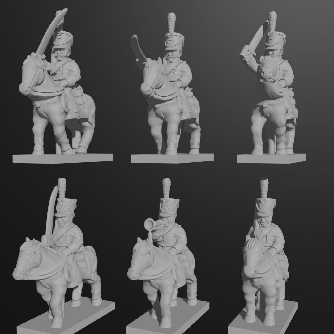 24x 15mm/1:100th Belgian Light Dragoons (Turner Miniatures)