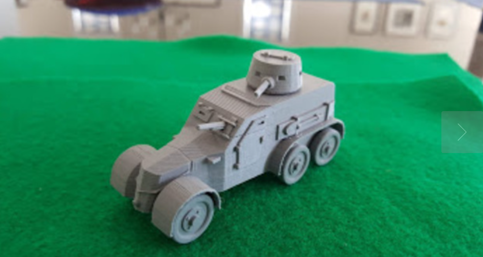 28mm/ 1:56th Czech/German Tatra OA vz.30 Armoured Car