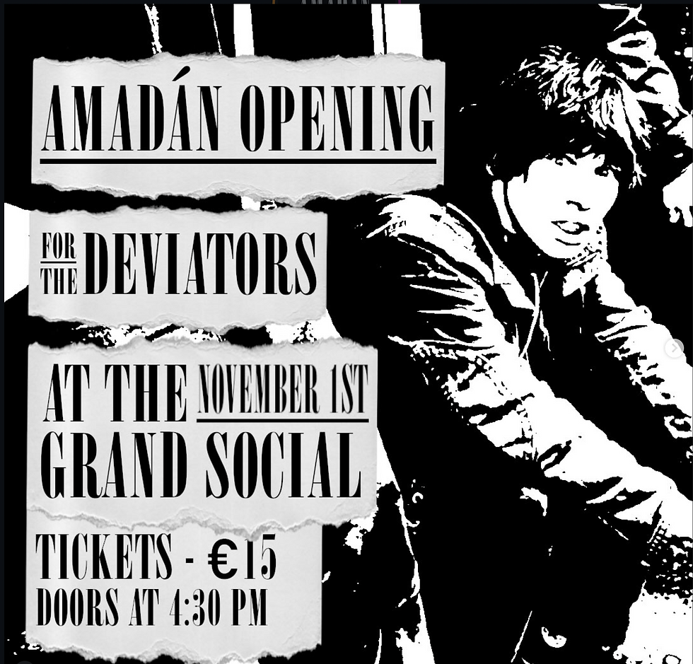 The Deviators w/ Support from Amadán