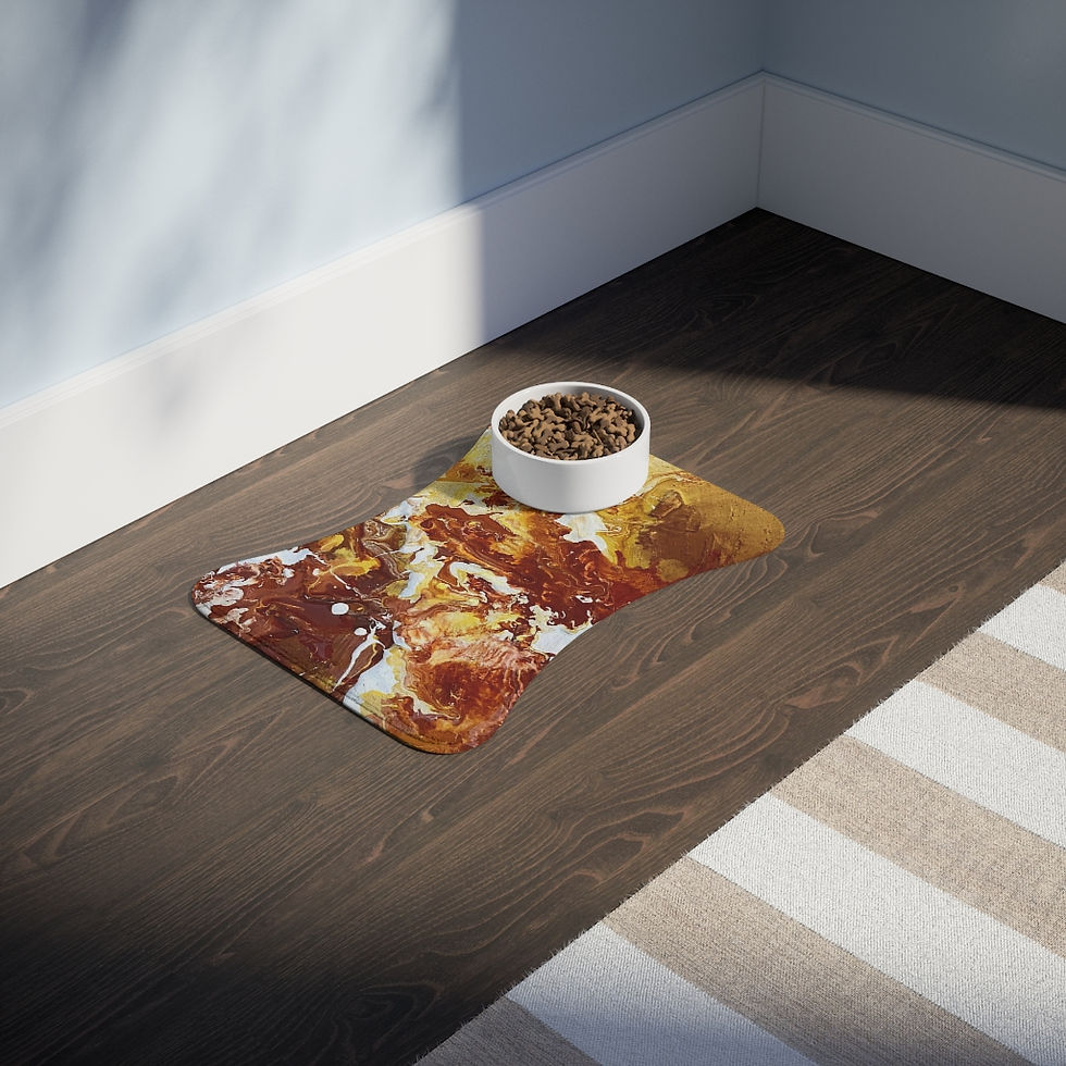 Thumbnail: Desert Marble Pet Feeding Mats