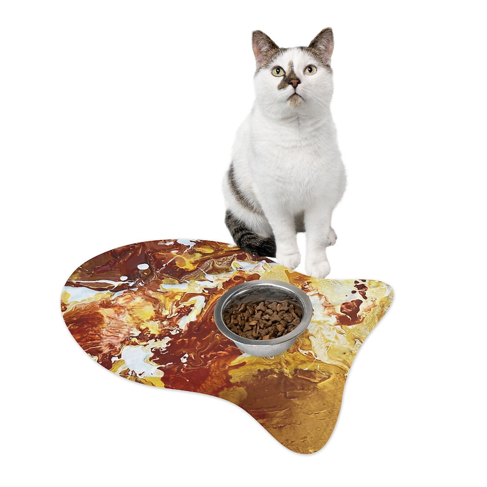 Thumbnail: Desert Marble Pet Feeding Mats