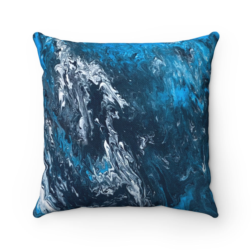 Ocean Waves Square Pillow