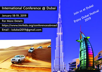 International Conference @ Dubai Jan 08-09, 2021