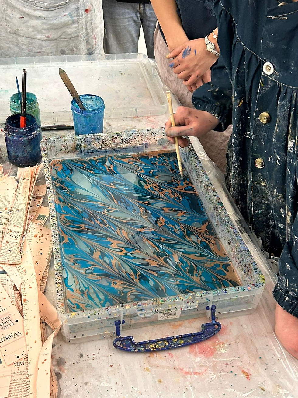 Thumbnail: Paper Marbling Workshop