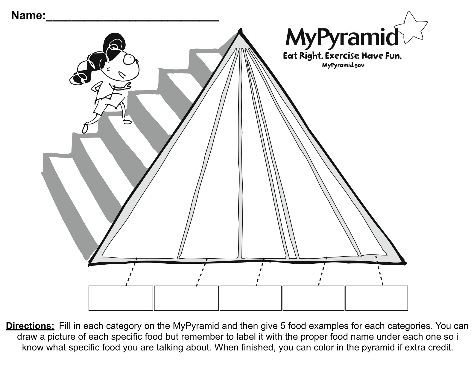 assignments ilovepe blank food pyramid