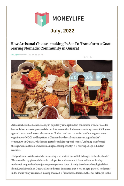 Panchal Dairy Press Release in Money Life