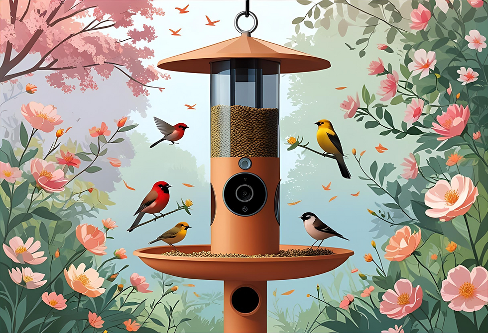 hummingbird feeder with camera