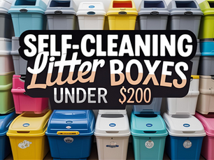 self-cleaning litter box under $200