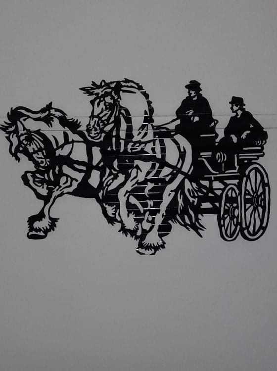Horse and carriage display