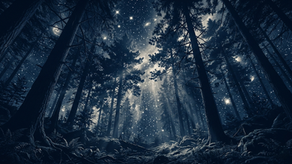 A conceptual illustration of the dark forest theory and the fermi paradox, questioning if real aliens are hiding from advanced space exploration technologies.