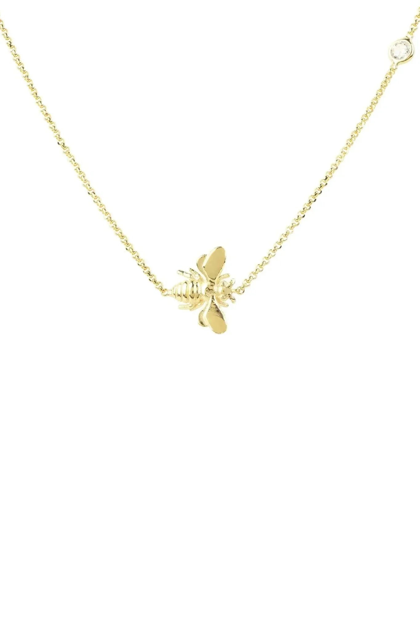 Queen Bee Necklace Gold