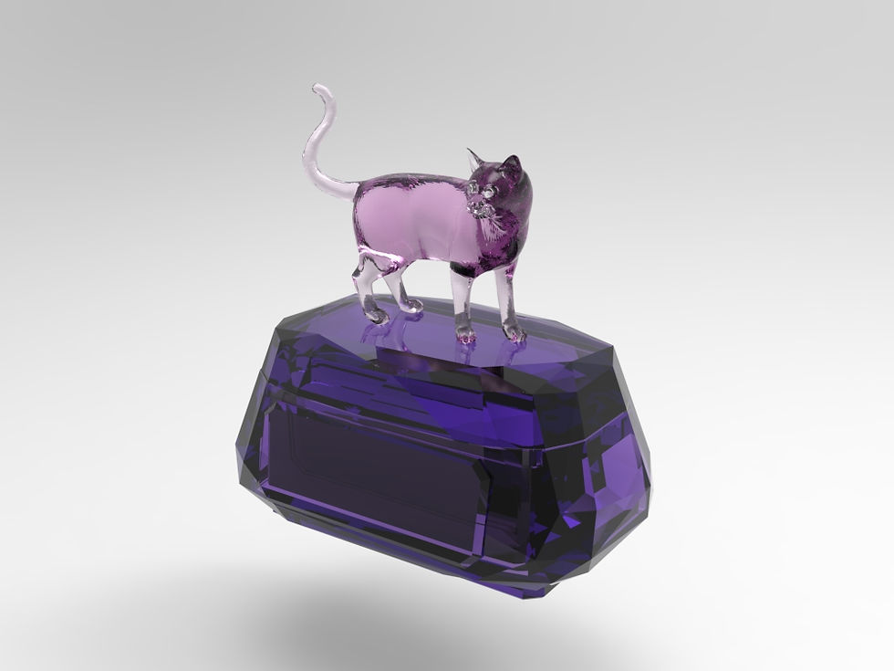 Thumbnail: Cat 02 Box-Shaped Urn (Sphynx 斯芬克斯貓)