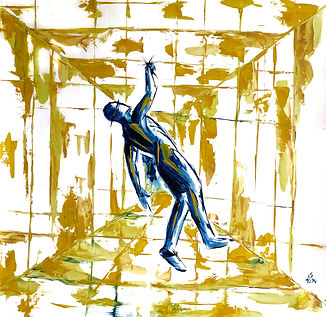 Zwischen den Träumen; 24. Oktober 24, Öl auf Papier