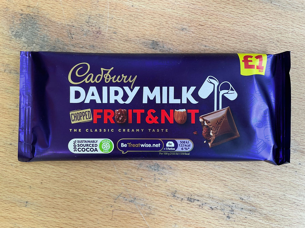 Dairy Milk Fruit and Nut 