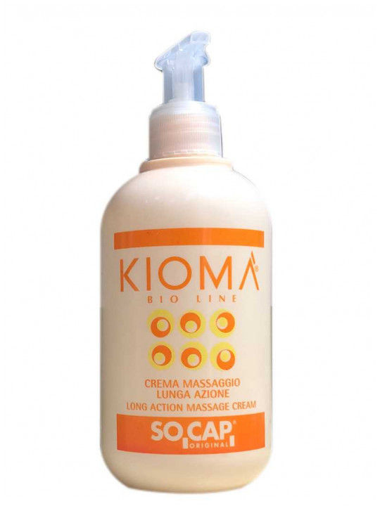 Kioma Bio Line Crema Massaggio 250ml flacone professionale su sfondo bianco