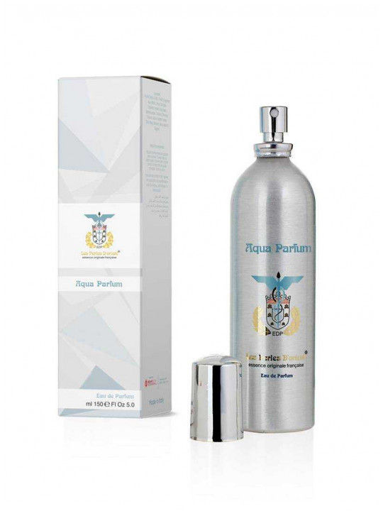Flacone Les Perles D'Orient Aqua Parfum 150ml su sfondo bianco