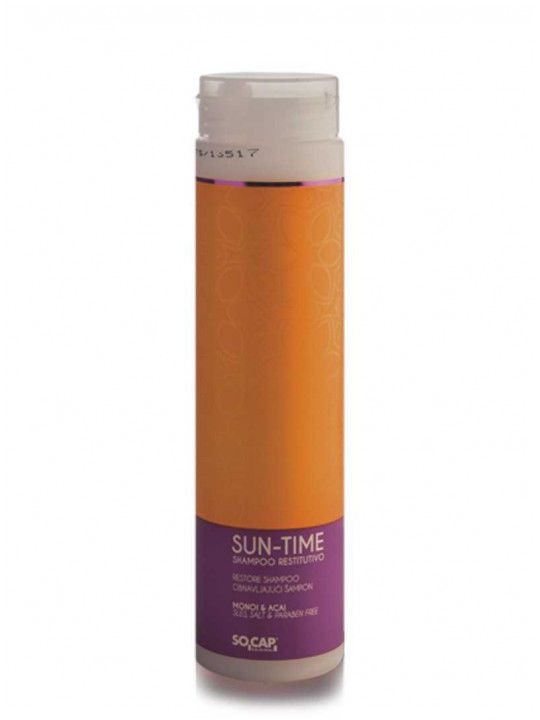 Sun Time Shampoo Restitutivo 200ml flacone su sfondo bianco