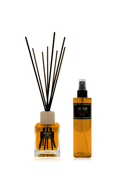 Cofanetto profumatore ambiente Heris Room Bois Noir con spray