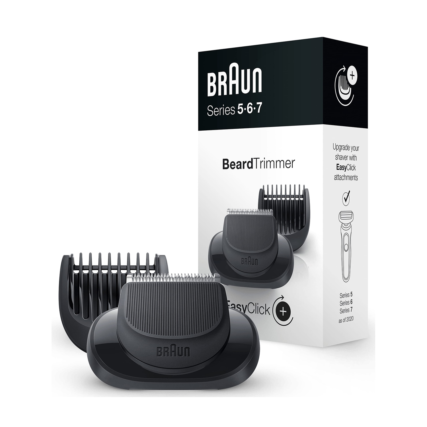 Braun Kit Rifinitore Viso Serie 5/6/7 con 5 Lunghezze, nero