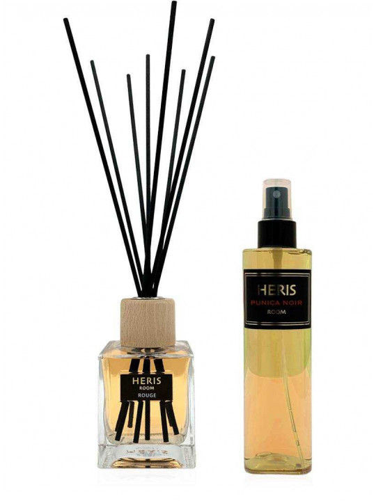 Heris Room Rouge Cofanetto con profumatore e spray per ambiente