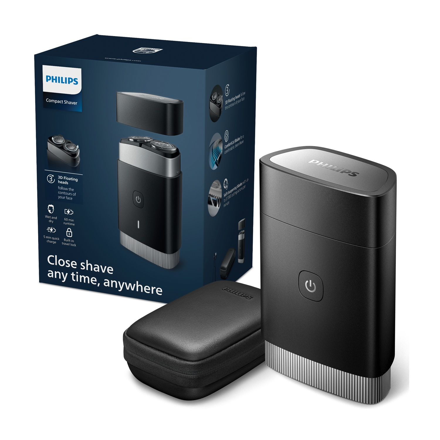 Rasoio Elettrico Philips PQ888/06 con cappuccio protettivo