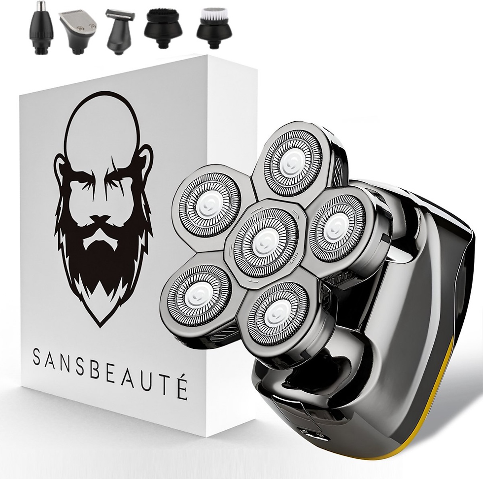 SANSBEAUTÉ 6 in 1 Skullshaver Rasoio Elettrico - Vista principale