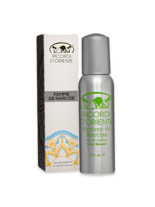 Ricordi D'Oriente Femme de Narcise Eau de Parfum 100ml flacone su sfondo bianco