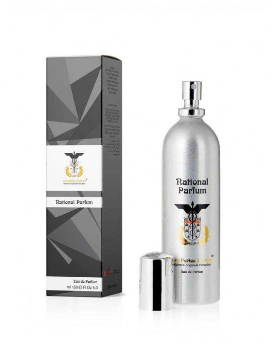 Les Perles D'Orient National Parfum 150ml flacone in alluminio su sfondo bianco